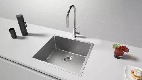 Кухонная мойка LASSAN 49 UNI Брашированная сталь