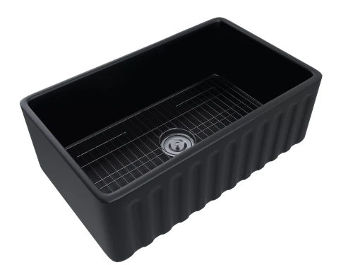 Кухонная мойка GLAMP 76 DUO керамическая Антрацит