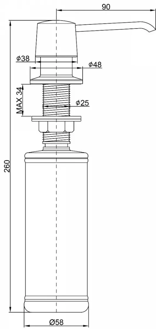 Дозаторы                 SAUBER Хром CR