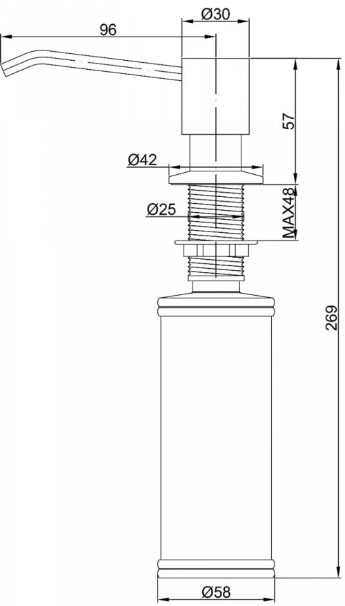 Дозаторы                 REIN Брашированная сталь