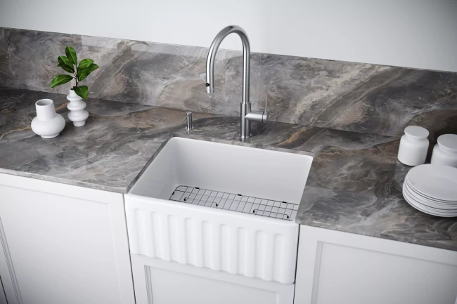 Кухонная мойка GLAMP 61 DUO из керамики Кухонная мойка GLAMP 61 DUO из керамики