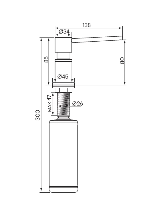 Дозаторы                 KRAFT светлое золото