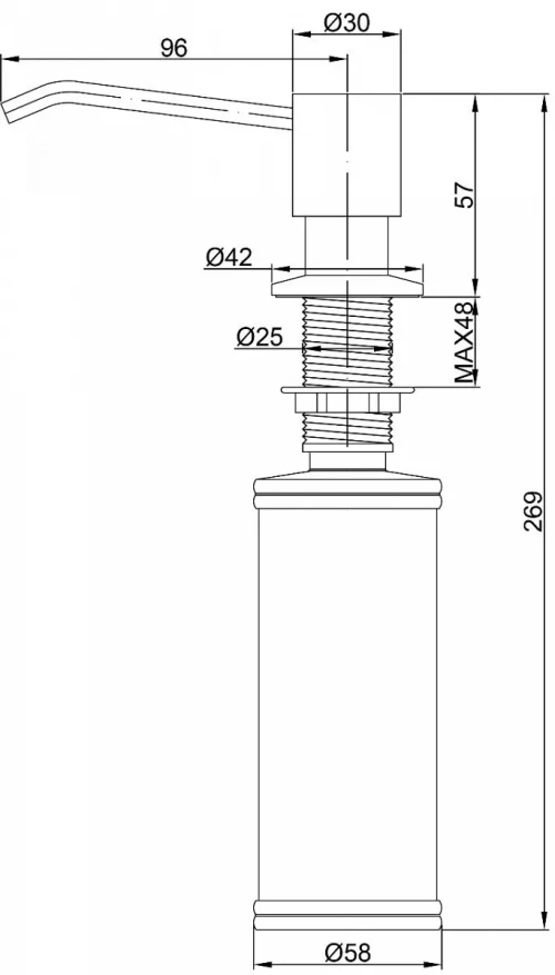 Дозаторы                 REIN Брашированное золото BG