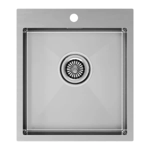 Кухонная мойка KRONER 45 из нержавеющей стали врезная