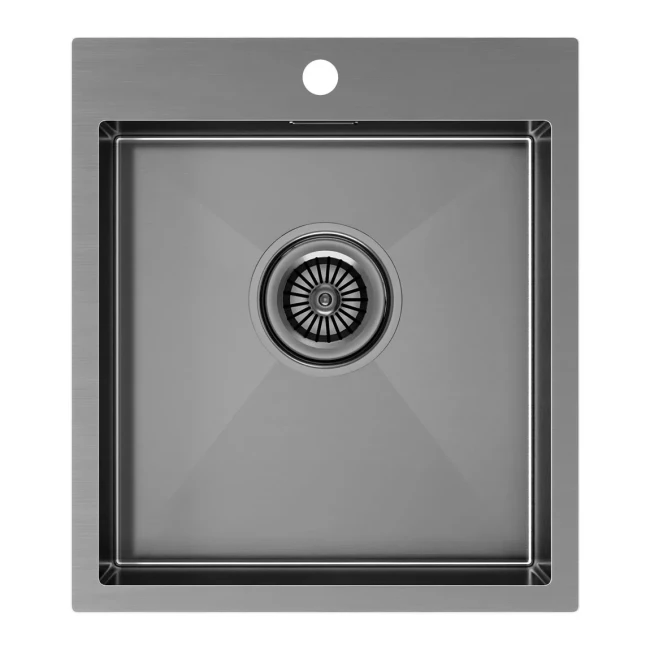 Кухонная мойка KRONER 45 из нержавеющей стали врезная