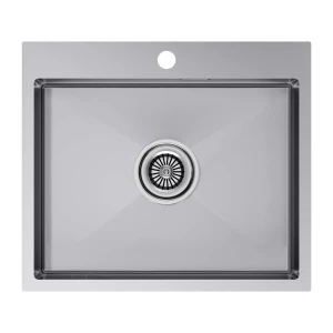 Кухонная мойка KRONER 59 из нержавеющей стали врезная