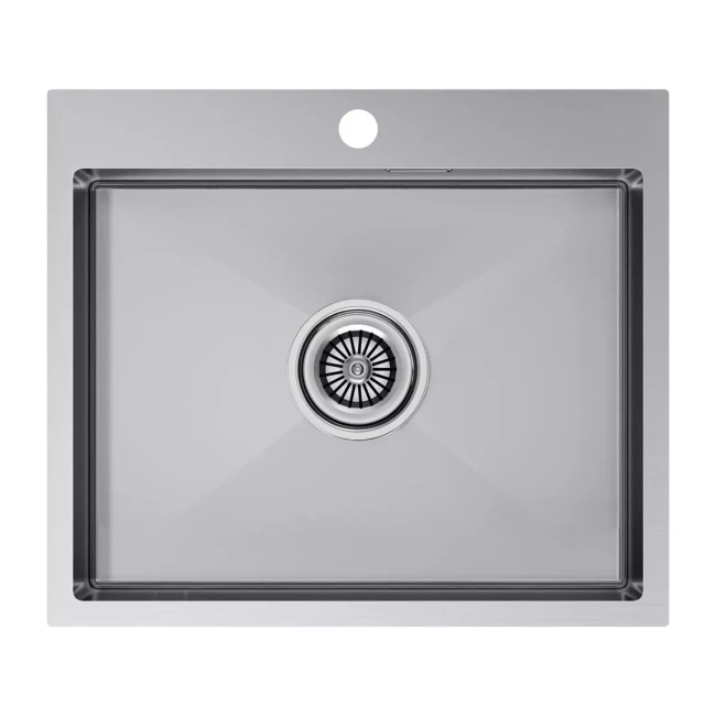Кухонная мойка KRONER 59 из нержавеющей стали врезная