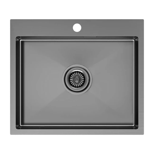 Кухонная мойка KRONER 59 из нержавеющей стали врезная