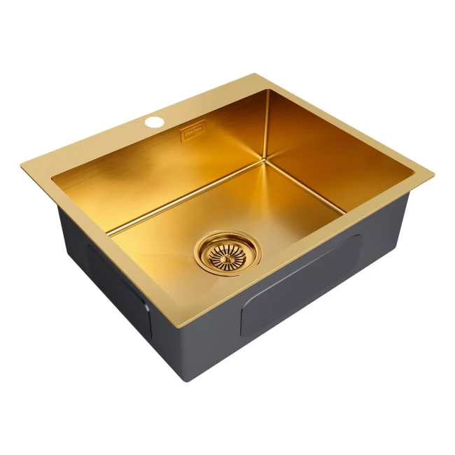 Кухонная мойка KRONER 59 из нержавеющей стали врезная