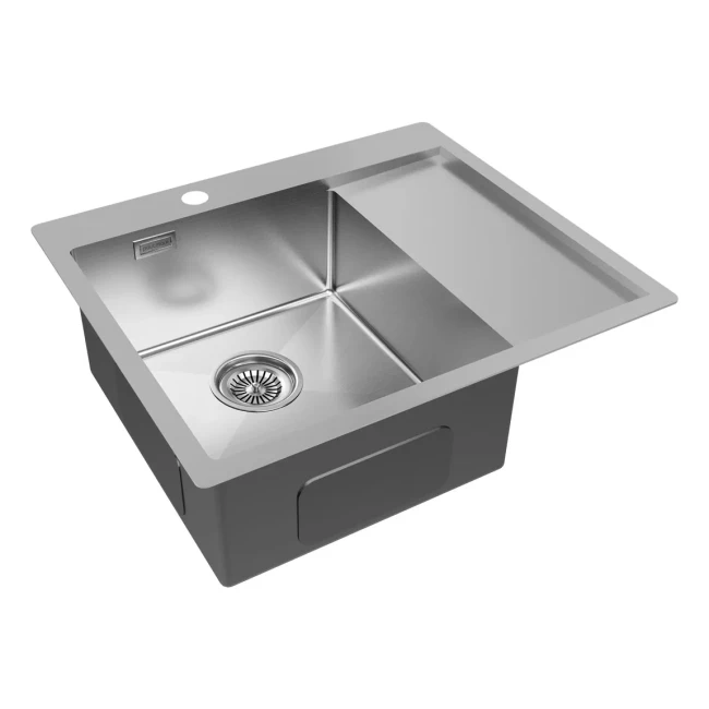 Кухонная мойка KRONER 59F из нержавеющей стали врезная
