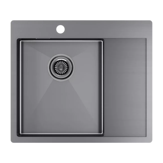 Кухонная мойка KRONER 59F из нержавеющей стали врезная