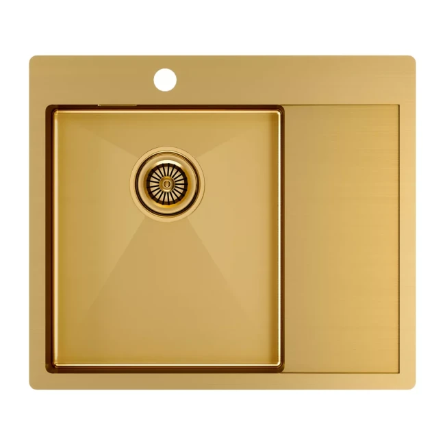 Кухонная мойка KRONER 59F из нержавеющей стали врезная