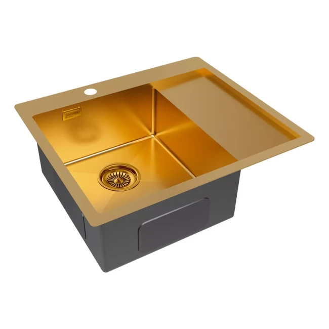 Кухонная мойка KRONER 59F из нержавеющей стали врезная