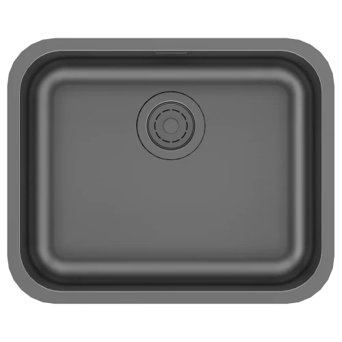 Кухонная мойка VELLO 53 UNI Вороненая сталь GM