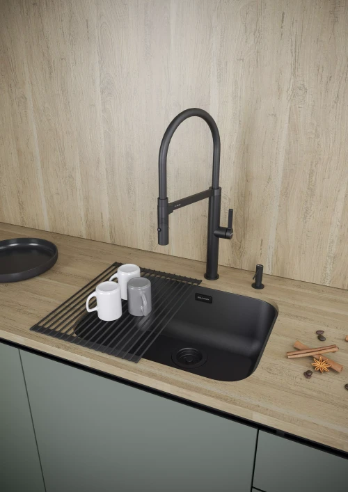 Кухонная мойка VELLO 53 UNI Матовый черный