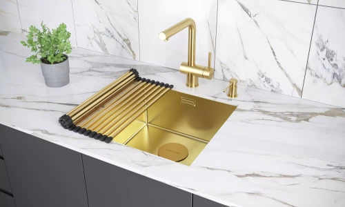 Кухонная мойка VELLO 53 UNI светлое золото