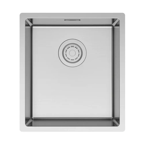 Кухонная мойка YUNI 39 UNI встраиваемая Брашированная сталь