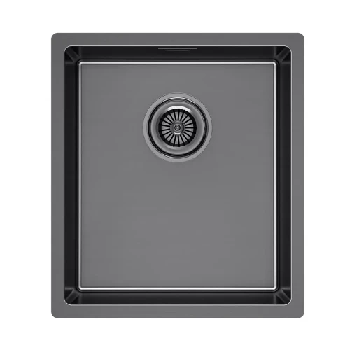 Кухонная мойка YUNI 39 UNI встраиваемая Вороненая сталь GM