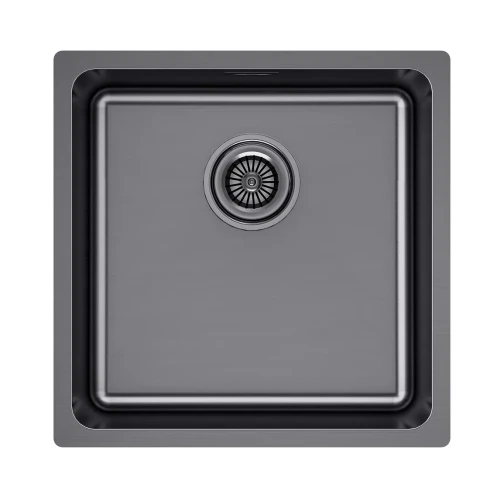 Кухонная мойка YUNI 44 UNI Вороненая сталь GM