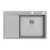 Кухонная мойка KRONER-EDGE 78F из нержавеющей стали врезная с крылом
