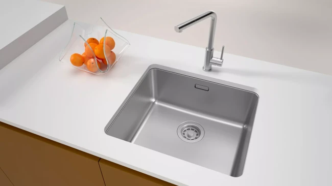 Кухонная мойка YUNI 49 UNI из нержавеющей стали