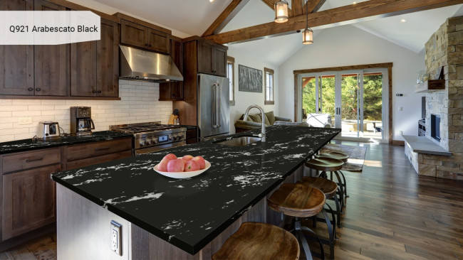 Q921  Arabescato Black