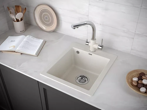 Кухонная мойка                KANTE 40 бежевый