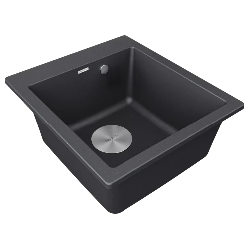 Кухонная мойка KANTE 45 из искусственного гранита Черный гранит BL