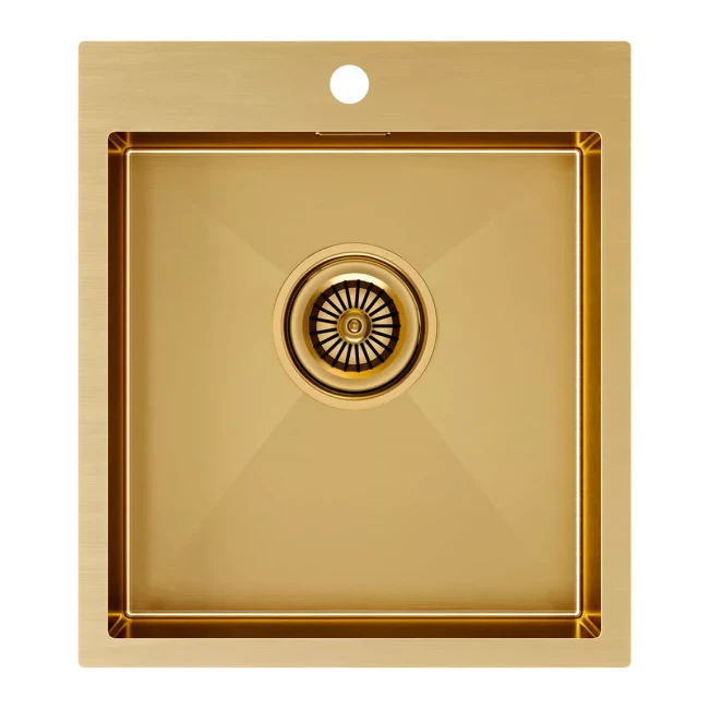 Кухонная мойка KRONER 45 из нержавеющей стали врезная