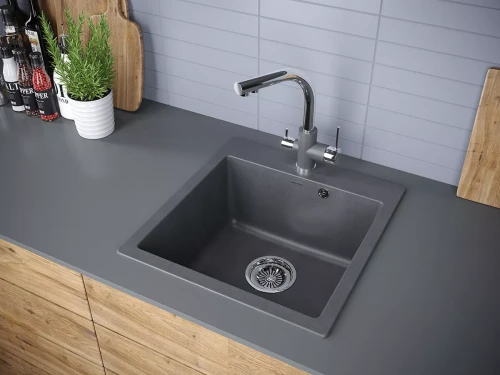 Кухонная мойка KANTE 50 Графит DG