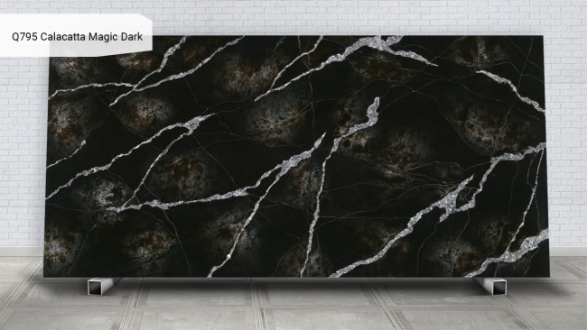 Q795 Calacatta Magic Dark