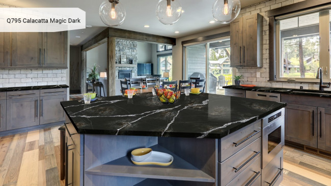 Q795 Calacatta Magic Dark