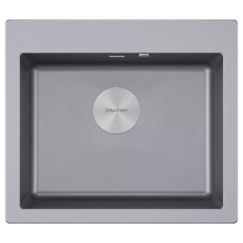 Кухонная мойка KANTE 60 врезная Серый металлик