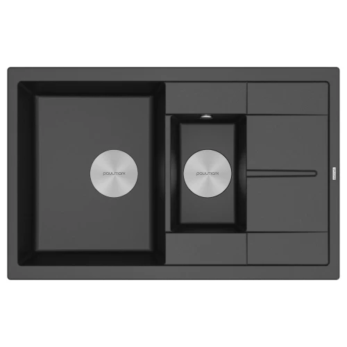 Кухонная мойка FLUGEN 60/1,5 из искусственного гранита Черный гранит BL