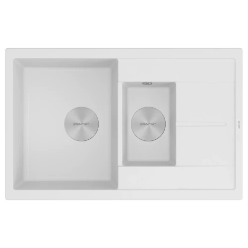 Кухонная мойка FLUGEN 60/1,5 из искусственного гранита Белый матовый WH
