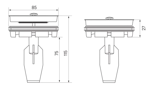 Толкатель-заглушка для I-500, I-800, I-1000
