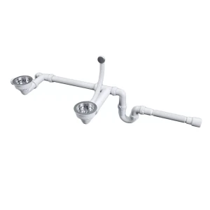 Сифон телескопический двойной с круглым переливом TRUST 1023 Сифон телескопический двойной с круглым переливом TRUST 1023