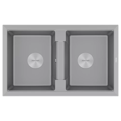 Кухонная мойка TANDEM 80/2 с двумя чашами Серый металлик