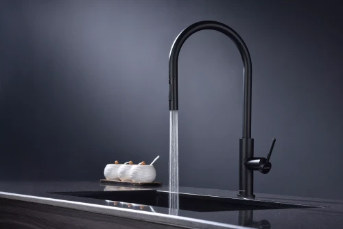 Смеситель Paulmark Senso сенсорный с режимами душ / струя Антрацит