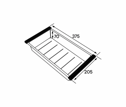 Коландер                  ADVANCE A375 Брашированная сталь