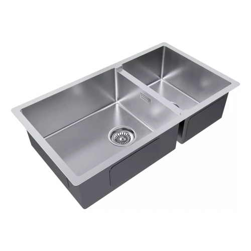 Кухонная мойка                GERBERG 78/2S UNI Брашированная сталь