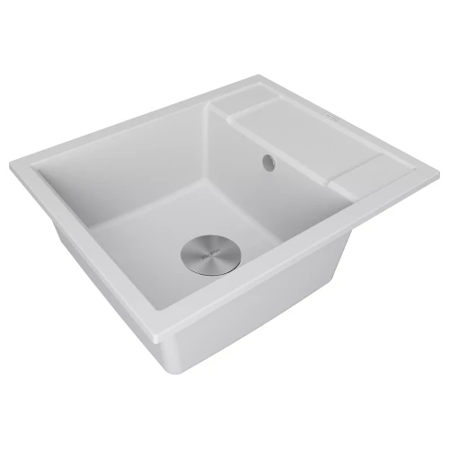 Кухонная мойка FLUGEN 50-600 врезная Белый матовый WH