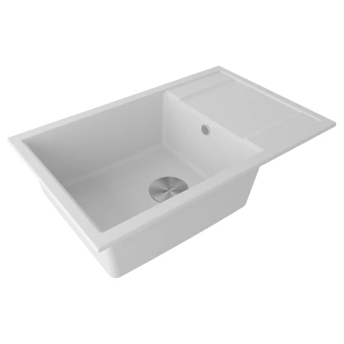 Кухонная мойка Paulmark FLUGEN 60 врезная Белый матовый WH