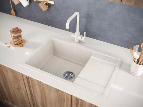 Кухонная мойка Paulmark FLUGEN 60 врезная бежевый