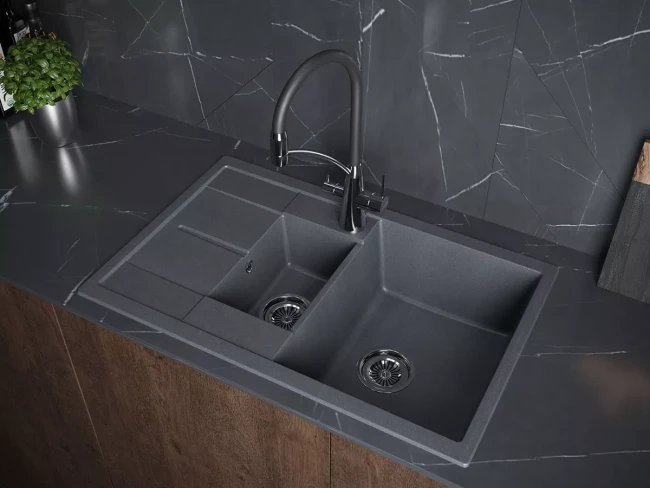 Кухонная мойка FLUGEN 60/1,5 из искусственного гранита Кухонная мойка FLUGEN 60/1,5 из искусственного гранита