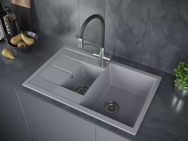 Кухонная мойка FLUGEN 60/1,5 из искусственного гранита Кухонная мойка FLUGEN 60/1,5 из искусственного гранита