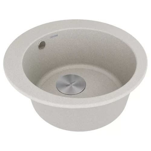 Кухонная мойка GELEGEN 50 круглая из искусственного гранита Серый GR