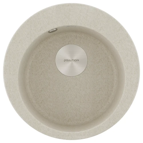 Кухонная мойка GELEGEN 50 круглая из искусственного гранита бежевый