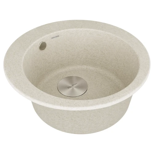 Кухонная мойка GELEGEN 50 круглая из искусственного гранита бежевый