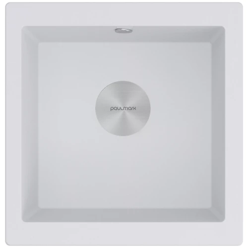 Кухонная мойка GERA 50 из искусственного гранита Белый матовый WH